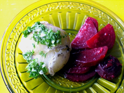 potato and beetroot
